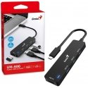 USB (3.0) hub 4-port, black, Genius USB (3.0) hub 4-port, black, Genius