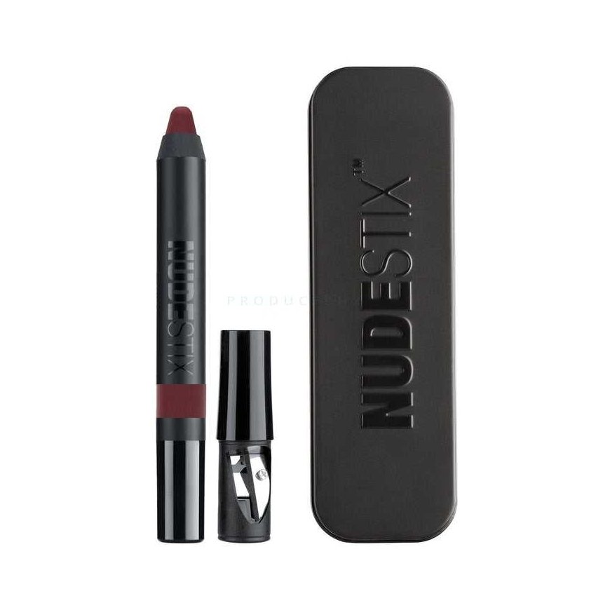 Nudestix Nudestix, intensyvus matinis, lūpų pieštukas ir skruostų skaistalai 2 viename, varnas, 2,5 g moterims