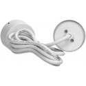 Orno BARBRA PLR GU10 pendant lamp max 35W, IP20, round, white, aluminum Orno BARBRA PLR GU10 pendant lamp max 35W, IP20, round, white, aluminum