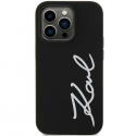 Case Karl Lagerfeld Karl Lagerfeld KLHCN61SKSVGK iPhone 11 / Xr 6.1 inch Black/Black Hard Silicone Signature