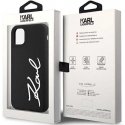 Case Karl Lagerfeld Karl Lagerfeld KLHCN61SKSVGK iPhone 11 / Xr 6.1 inch Black/Black Hard Silicone Signature