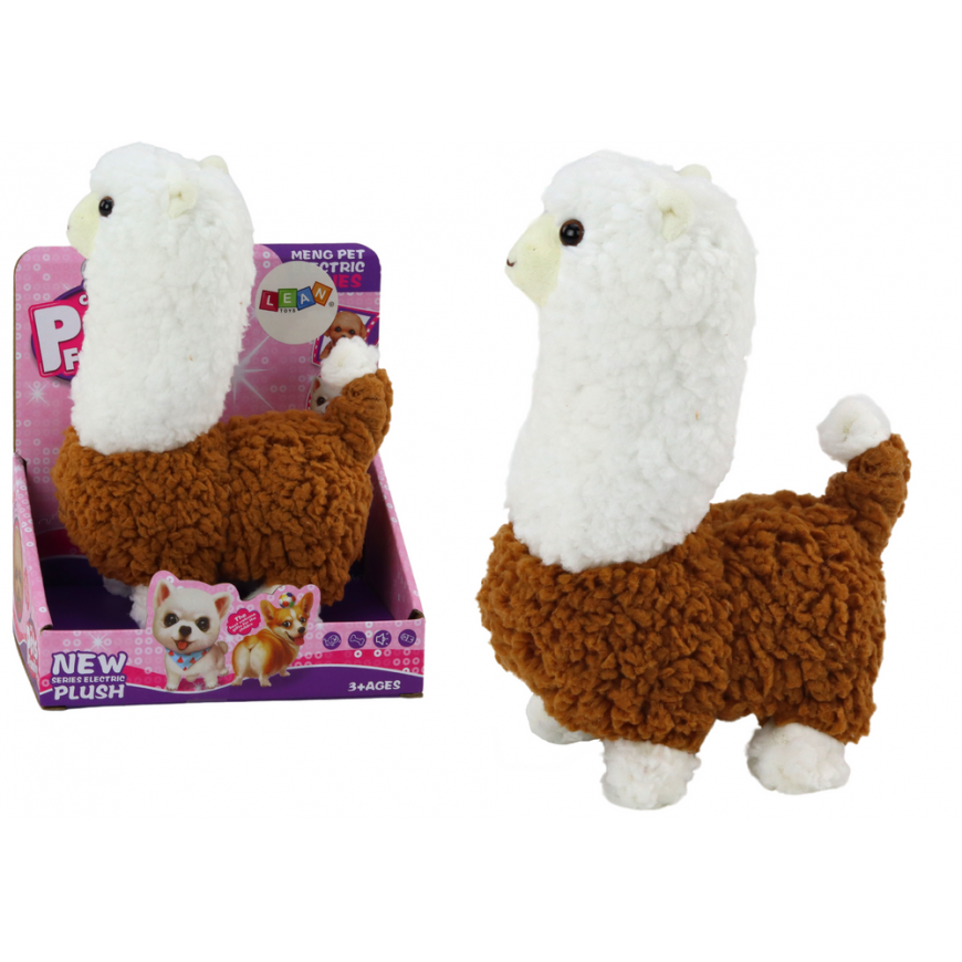 Lean Llama Interactive Pet Brown Alpaca