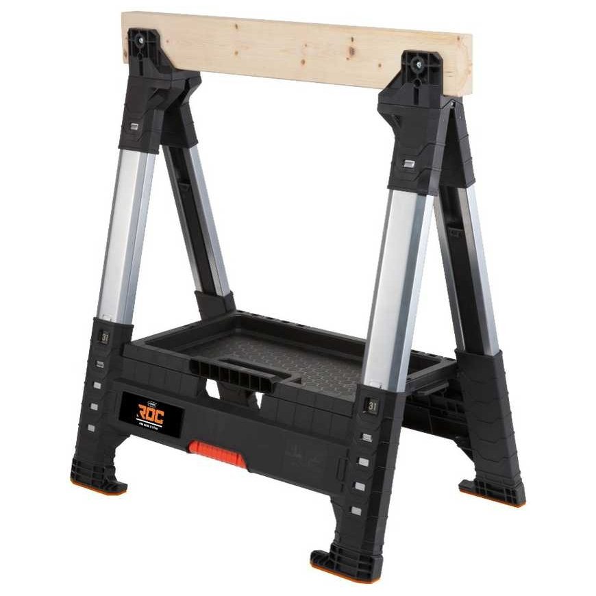 Keter construction goat with a wooden