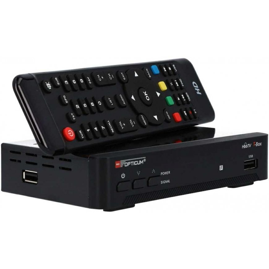 Imtuvas DVB-T2 HBBTV T-BOX Opticum HEVC