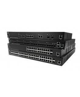 Cisco SX350X-08-K9-EU verkkokytkin Hallittu L2/L3 2.5G Ethernet (100/1000/2500) Musta