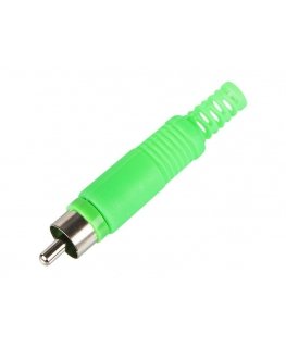 Blow RCA plug (Cinch) green HQ - 20 pcs