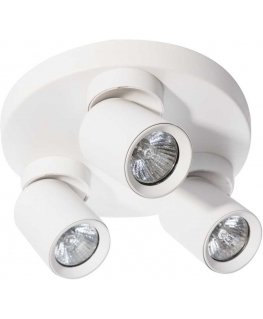 Pakabinamas šviestuvas Orno MALTA SP 3, sieninis ir lubinis tvirtinimas, GU10 maks. 3x12W, IP20, baltas, apvalus pagrindas