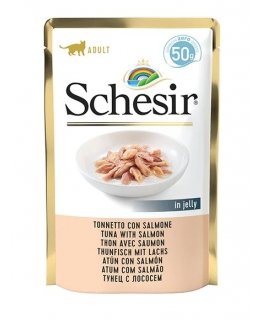 SCHESIR in jelly Tuna with salmon - wet cat food - 50 g