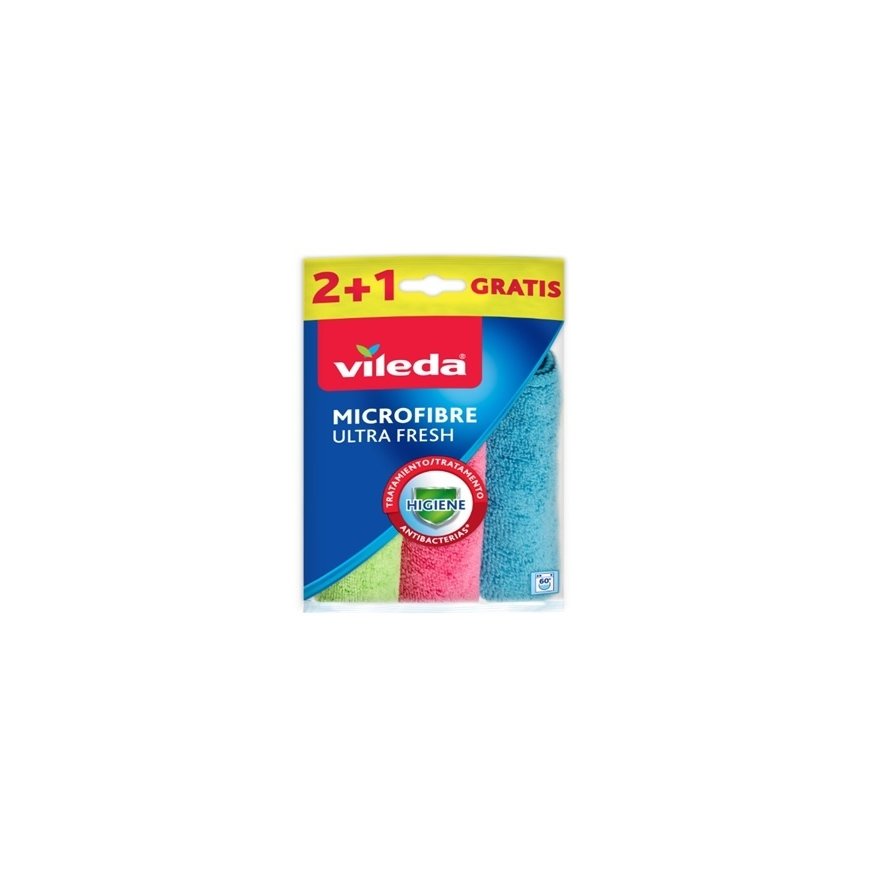 Vileda 4023103217409 tīrīšanas lupatiņa Mikrošķiedra Daudzkrāsains