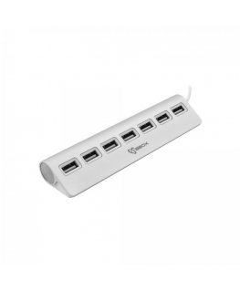 SBOX H-207 interfeisa centrmezgls USB 2.0 480 Mbit/s Sudrabs