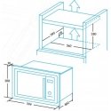 Edesa EMW-2530-IG XBK Встроенный Микроволновая печь с грилем 25 L 900 W Черный