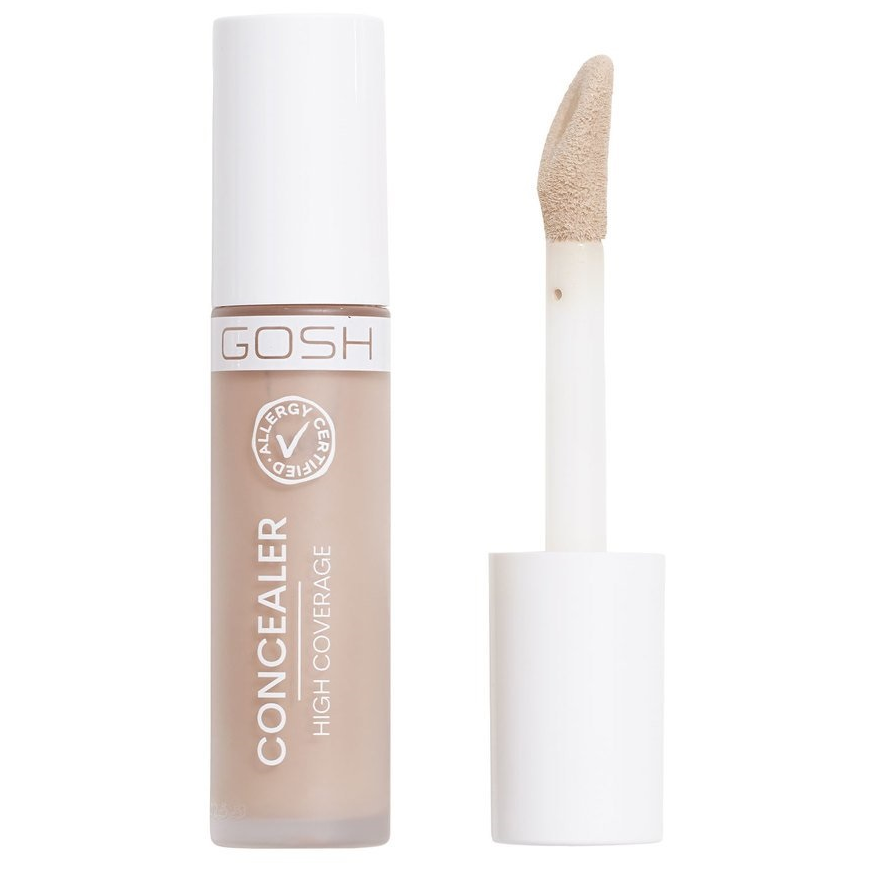 Gosh Concealer High Coverage, highly covering concealer with applicator 001 Porcelain 6ml – 2