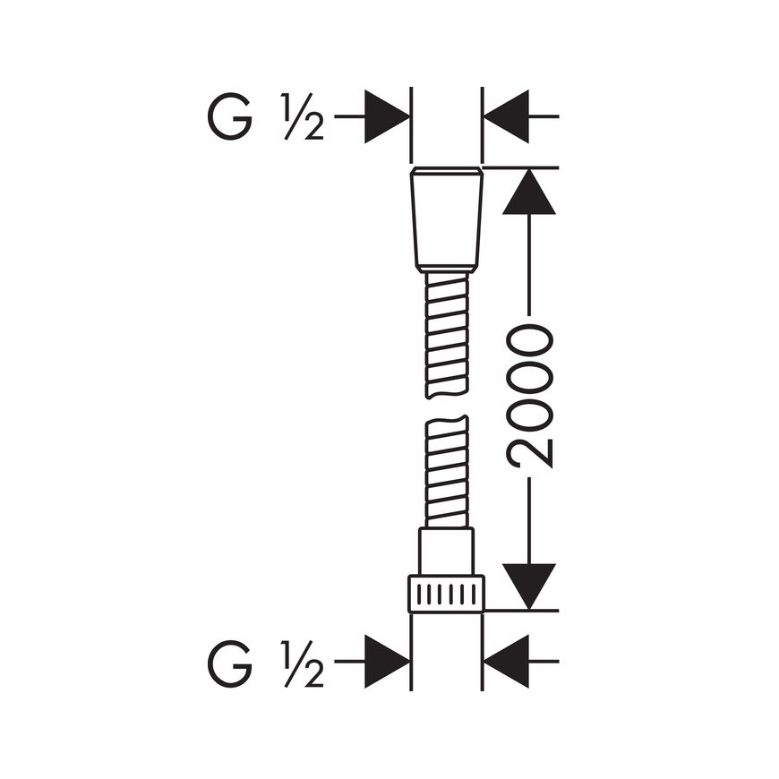 Hansgrohe Metaflex 2 m Kromi – 2