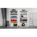 Metal warehouse shelf 180x90x40 silver Rebel Metal warehouse shelf 180x90x40 silver Rebel