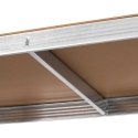 Metal warehouse shelf 180x90x40 silver Rebel Metal warehouse shelf 180x90x40 silver Rebel