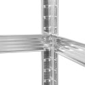 Metal warehouse shelf 180x90x40 silver Rebel Metal warehouse shelf 180x90x40 silver Rebel