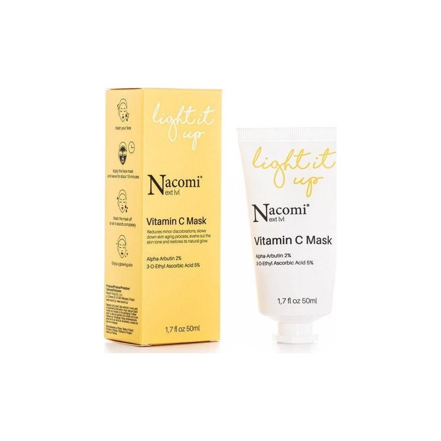 Nacomi Nacomi Next Level Vitamin C Mask šviesinanti kaukė su vitaminu C 50ml