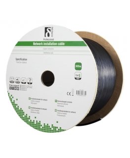 Deltaco TP-49G networking cable Black 305 m Cat6 F/UTP (FTP)