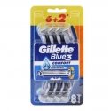 Blue3 Disposable razors Gillette Blue 3, 6 pcs.+ 2 pcs. Blue3 Disposable razors Gillette Blue 3, 6 pcs.+ 2 pcs.