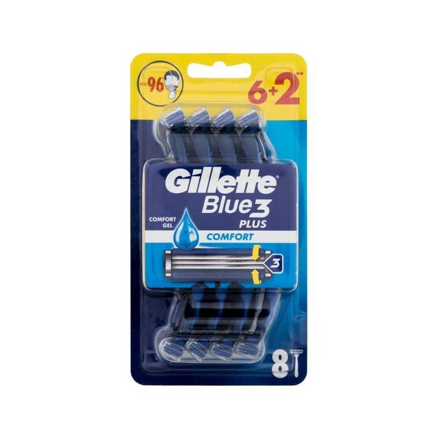Blue3 Disposable razors Gillette Blue 3, 6 pcs.+ 2 pcs. – 2