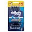 Blue3 Vienkartiniai skustuvai Gillette Mėlynas 3, 6 vnt.+ 2 vnt. Blue3 Vienkartiniai skustuvai Gillette Mėlynas 3, 6 vnt.+ 2 vnt.