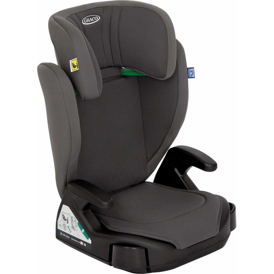 Graco Junior Maxi i-Size - fotelik automobilinis 100-150 cm | Iron