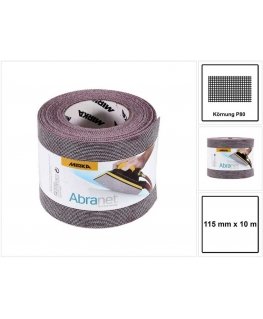 Šlifavimo tinklelio rulonas Mirka Abranet 545BY001803R 115 mm x 10 m P80