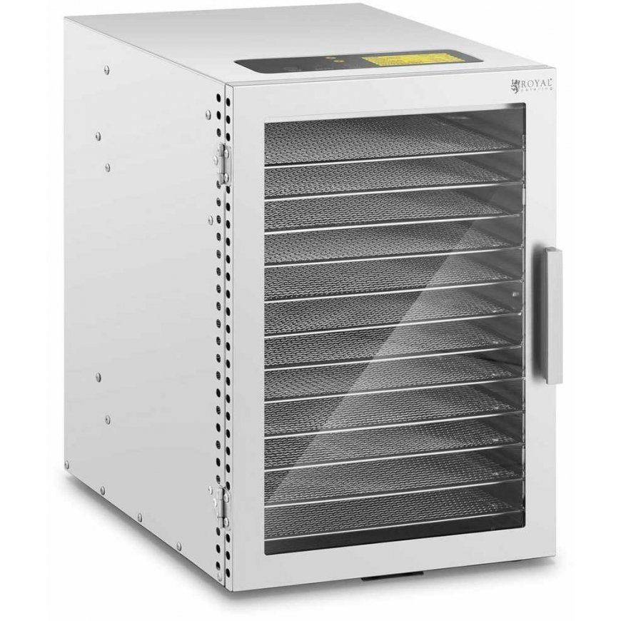 Royal Catering Professional food dryer for herbs, fruits and mushrooms, 12 grids, 800 W – 2