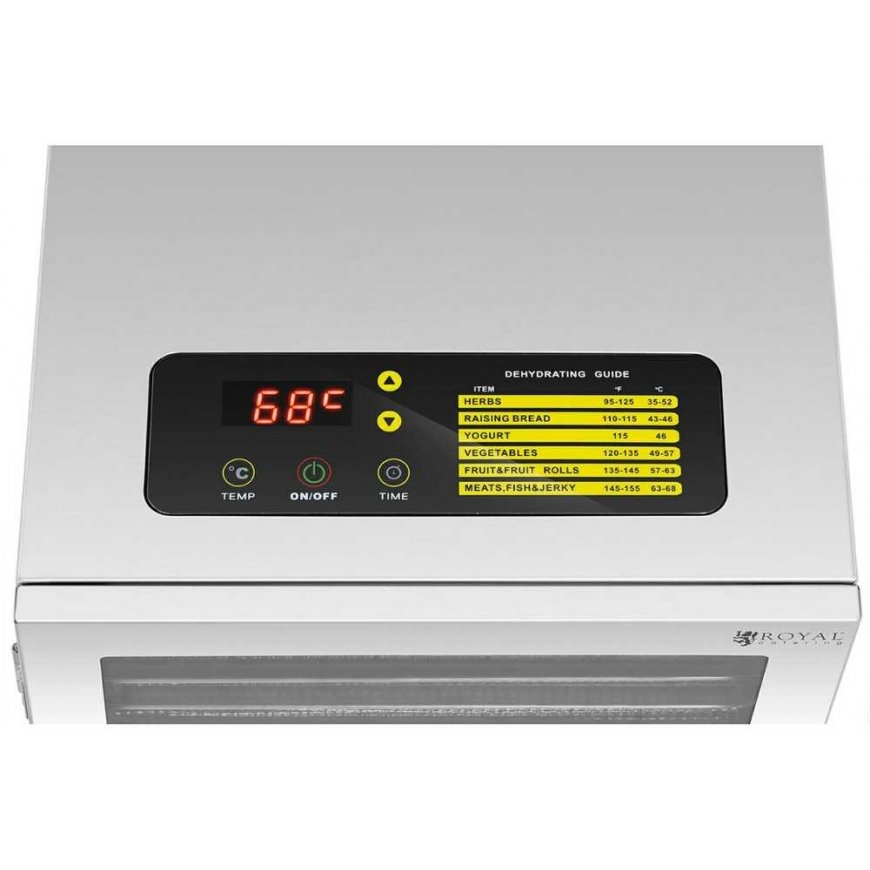 Royal Catering Professional food dryer for herbs, fruits and mushrooms, 12 grids, 800 W – 3