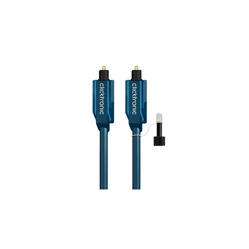 ClickTronic 2m Toslink Opto-Set audio cable Blue