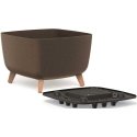 Prosperplast DONICZKA GRACIA SQUARE ECO WOOD 39x39CM KAWA Prosperplast DONICZKA GRACIA SQUARE ECO WOOD 39x39CM KAWA