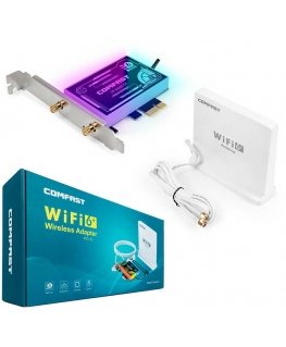 Comfast Karta jungiama į tinklą Wi-Fi na PCI-E AX3000 Wi-Fi 6 ARGB