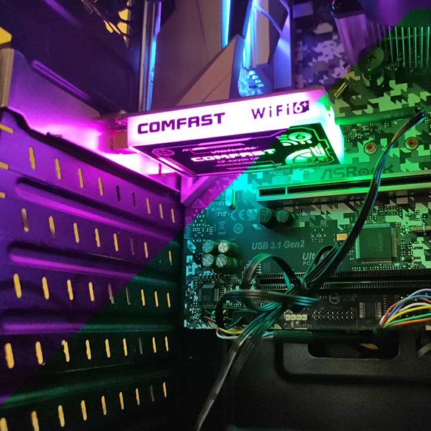 Comfast Karta connects to the network Wi-Fi na PCI-E AX3000 Wi-Fi 6 ARGB – 4