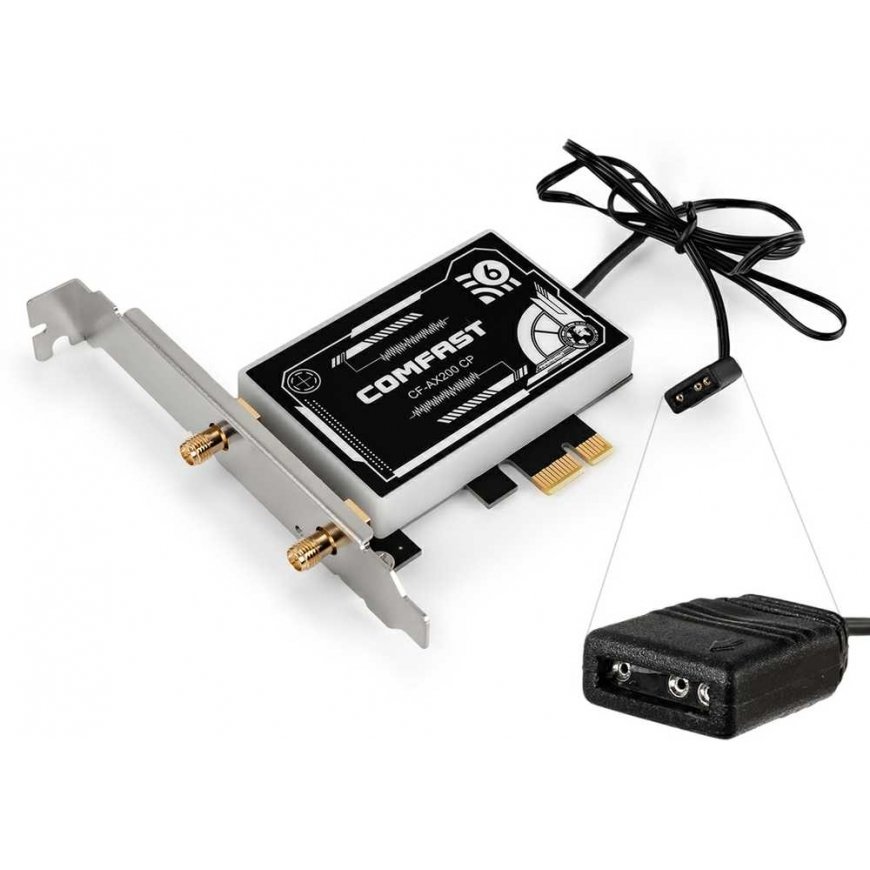 Comfast Karta connects to the network Wi-Fi na PCI-E AX3000 Wi-Fi 6 ARGB – 5