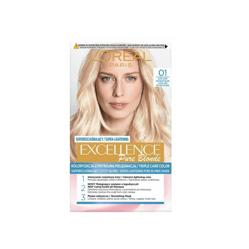 L'Oreal Paris Excellence Creme Skirtas šviesiems plaukams Supreme Kremas Super Brightening 01 Itin šviesi natūrali blondinė – 2