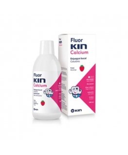 Kin Fluorkin Calcium Mouthwash Braškių skonio 500ml