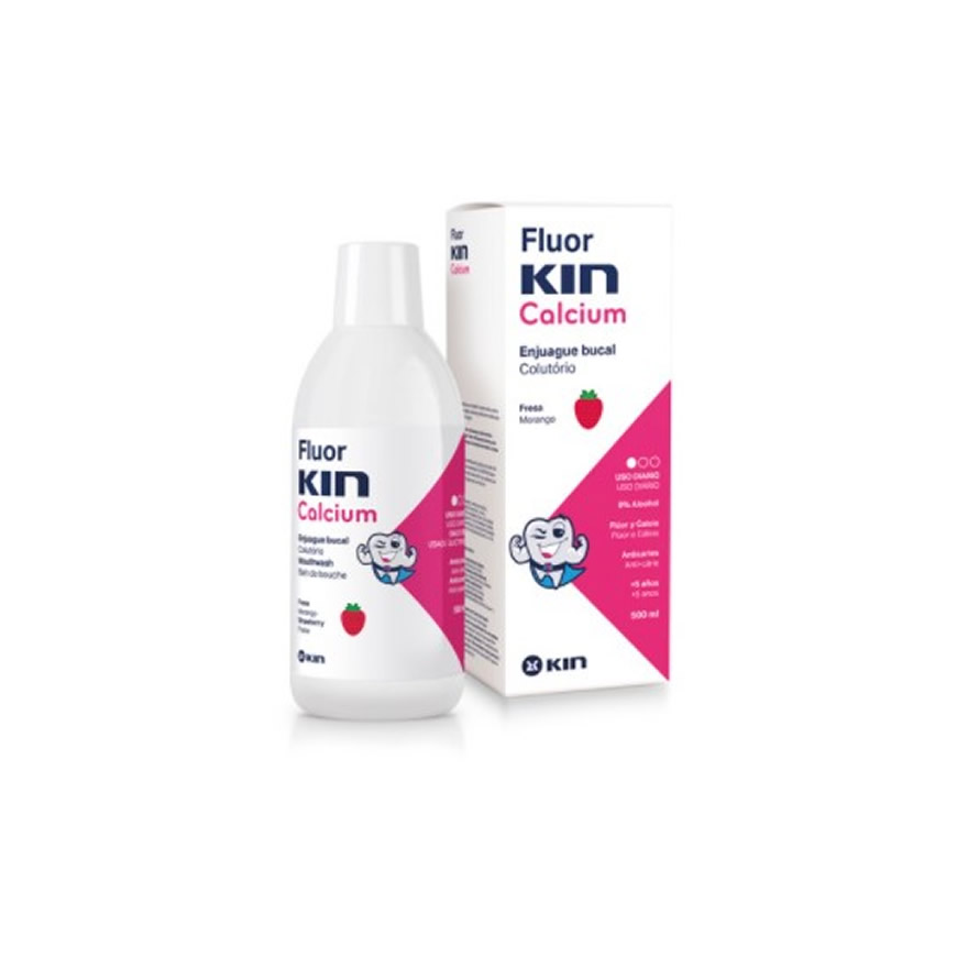 Kin Fluorkin Calcium Mouthwash Strawberry flavor 500ml – 3