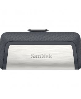 SanDisk Ultra Dual Drive USB Type-C USB atmintukas 32 GB USB Type-A / USB Type-C 3.2 Gen 1 (3.1 Gen 1) Juoda, Sidabras