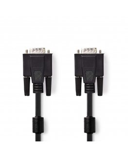 Nedis CCGP59000BK100 VGA cable 10 m VGA (D-Sub) Black
