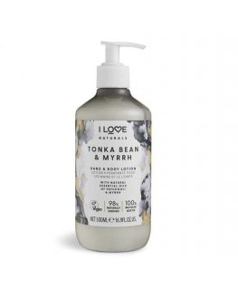 I Love Naturals Hand & Body Lotion Body and Hand Balm Tonka Bean & Myrrh 500ml