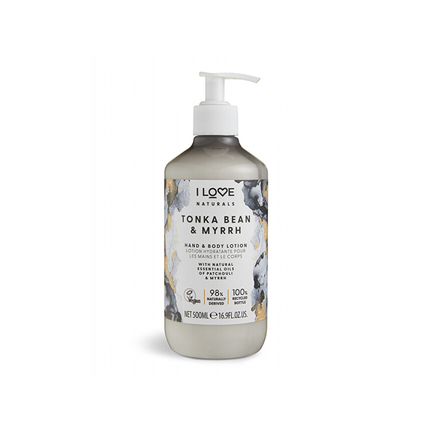 I Love Naturals Hand & Losjonas kūnų kūno ir rankų balzamas Tonka Bean & Myrrh 500ml – 2