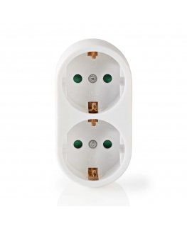 Nedis PSSPL200F1WT power extension 2 AC outlet(s) Indoor White