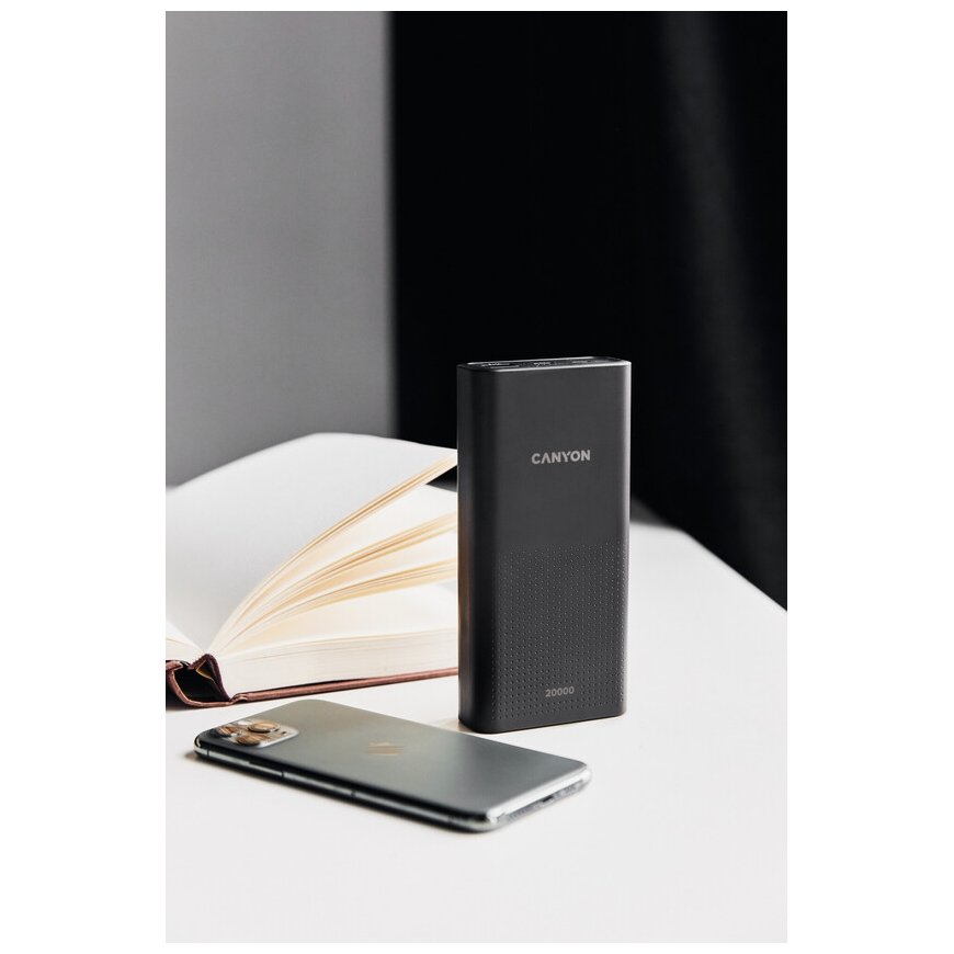 Canyon PB-2001 Lithium Polymer (LiPo) 20000 mAh Black – 4