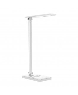 Orno ISIYO LED 7W Table lamp with inductive charger and USB, 390lm, 3000-4000-6000K, color temperature change and dimming, white