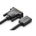 Ugreen 20118 vaizdo kabelio adapteris DVI-D HDMI Juoda, Auksas Ugreen 20118 vaizdo kabelio adapteris DVI-D HDMI Juoda, Auksas