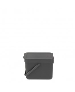 Brabantia 109720 šiukšliadėžė 6 L Stačiakampio formos Pilka