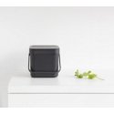 Brabantia 109720 trash can 6 L Rectangular Grey Brabantia 109720 trash can 6 L Rectangular Grey