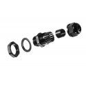 Deltaco SFTP-65AH-WP tinklo kabelis Juoda 5 m Cat6a S/FTP (S-STP) Deltaco SFTP-65AH-WP tinklo kabelis Juoda 5 m Cat6a S/FTP (S-STP)