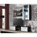 Cama hanging display cabinet SOHO white/black gloss Cama hanging display cabinet SOHO white/black gloss