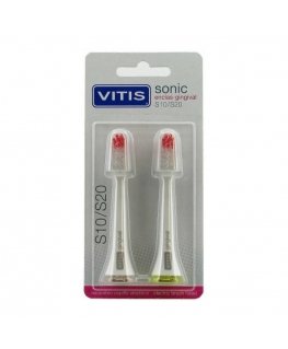 „Vitis“ atsarginė dalis elektrinis dantų šepetėlis, skirtas jautrioms dantenoms, 2 vnt